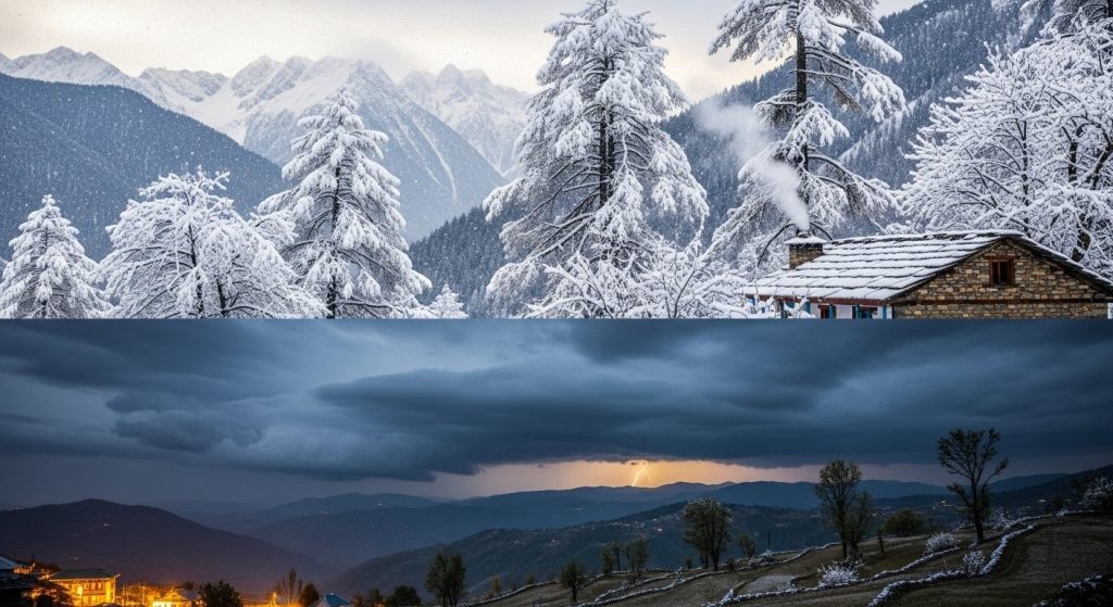 Himachal: Snowfall likely in higher regions, thunderstorm warning in lower areas; Una-Dharamshala nights colder than Shimla