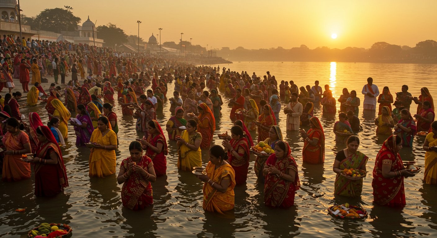 छठ पूजा 2025: बरेली मंडल में उगते सूर्य को अर्घ्य के साथ महापर्व का समापन, आस्था का अद्भुत नज़ारा