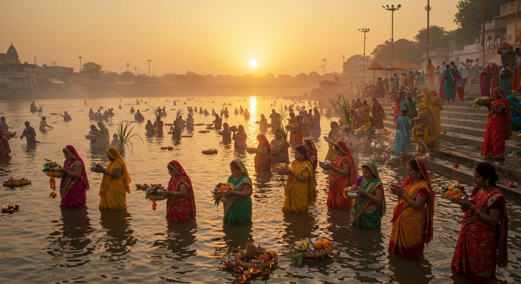 Chhath Puja 2025: Grand Festival Concludes with Offerings to the Rising Sun; Bareilly Division Ghats Witnessed Magnificent Vibrancy