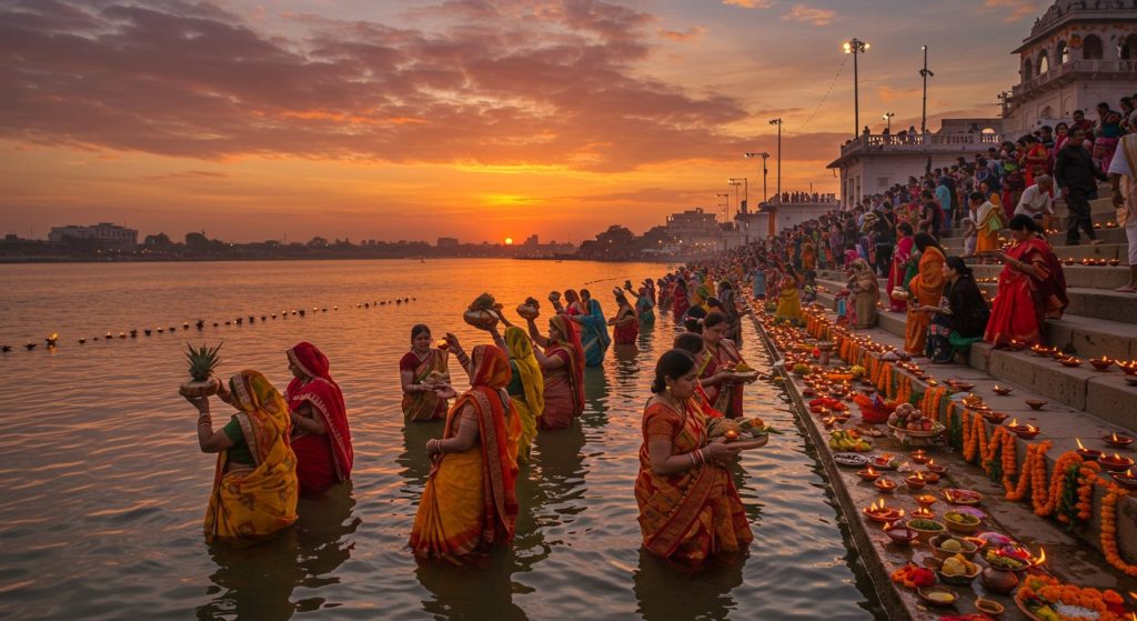 Chhath Puja 2025 in Bareilly: Today, fasting women will offer Arghya to the setting sun; a spectacular sight of faith at the ghats.