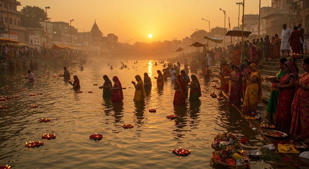 Chhath Puja 2025: Flood of Devotion in Bareilly Division, Arghya Offered to the Setting Sun, See Captivating Pictures
