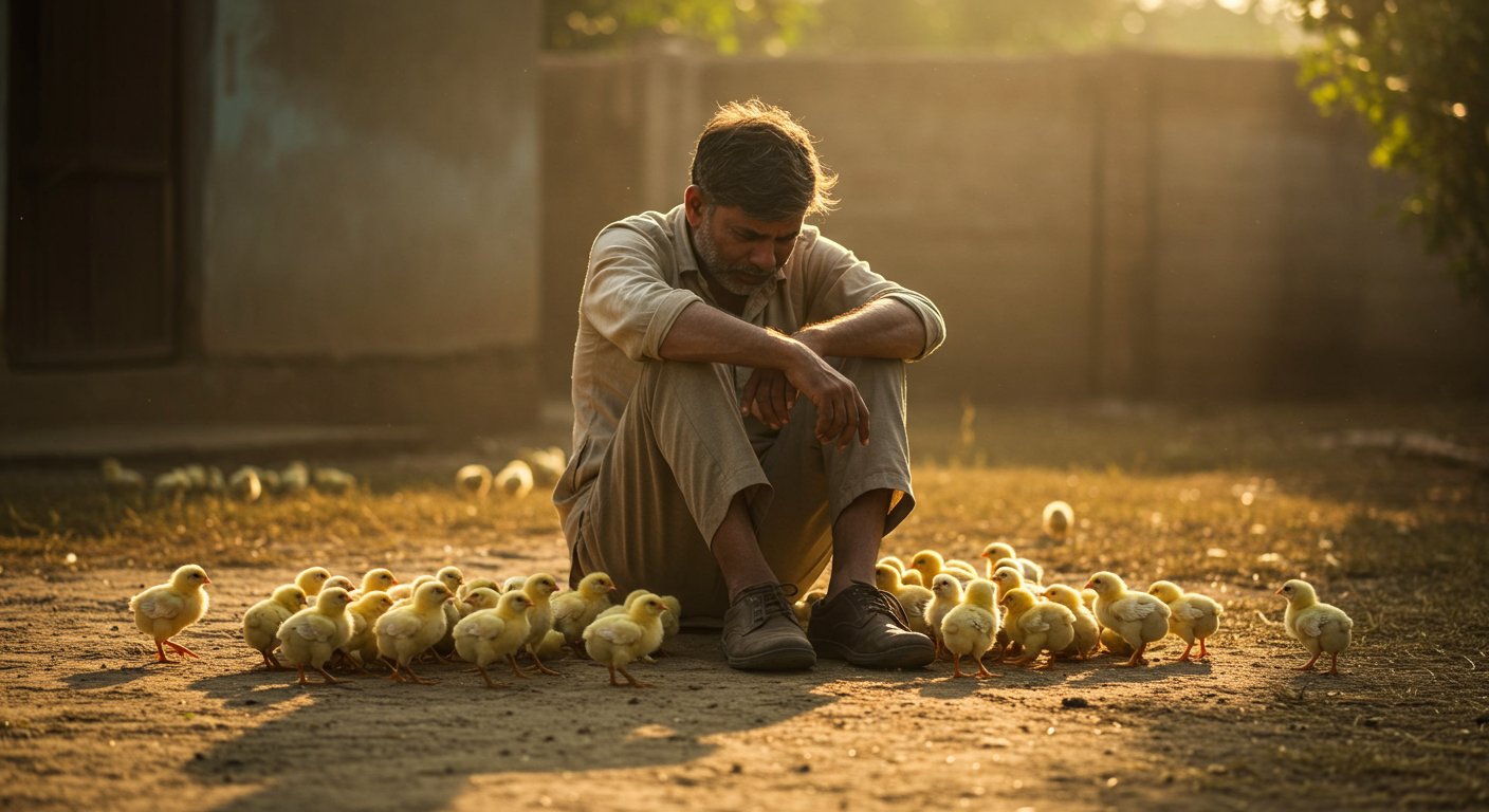 अकेले बैठे शख्स का दुख समझते नन्हे चूज़े, दिल पिघला देने वाला वीडियो हुआ वायरल!
