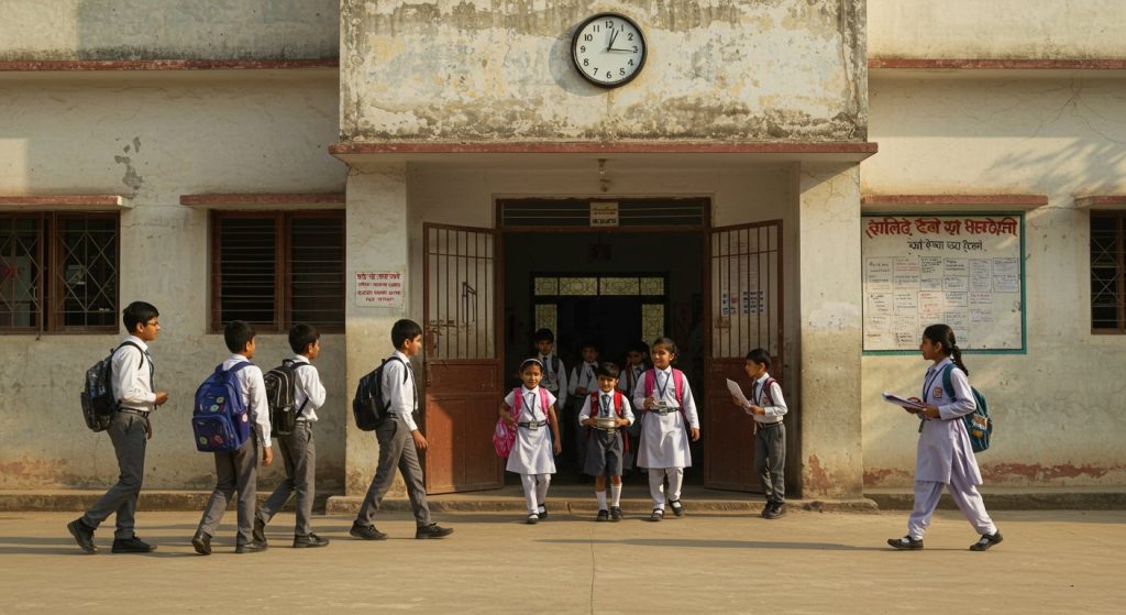 UP School Timings Changed: After Two-Day Holiday, Students Arrive with New Timetable; Know the New Rules