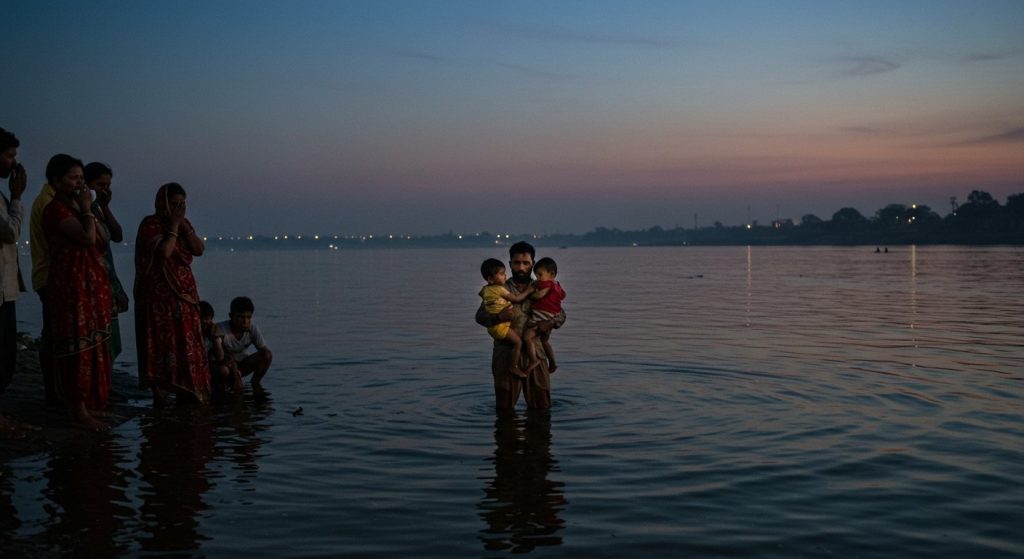 UP: Horrific Incident! Salman First Threw Two Children, Then Jumped Into Yamuna With Two More; Eyewitnesses Recount Scene.