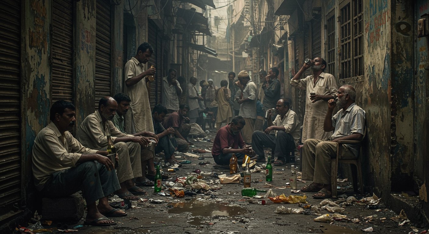नर्क से भी बदतर है यह शहर! हर आदमी नशेड़ी, शराब ने कर दी सबकी ज़िंदगी तबाह