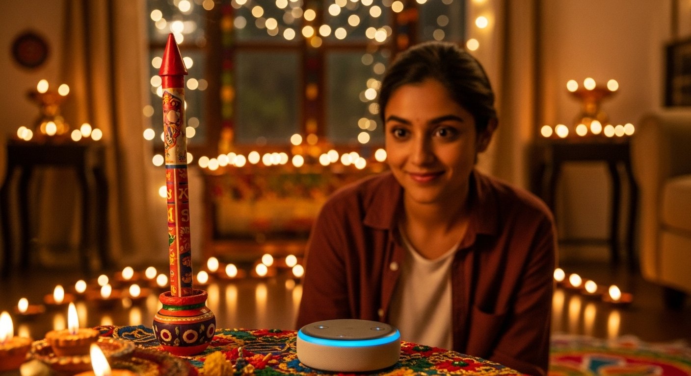 दिवाली पर अलेक्सा को रॉकेट जलाने का आदेश, जो हुआ उसे देख नहीं रुकेगी आपकी हंसी!