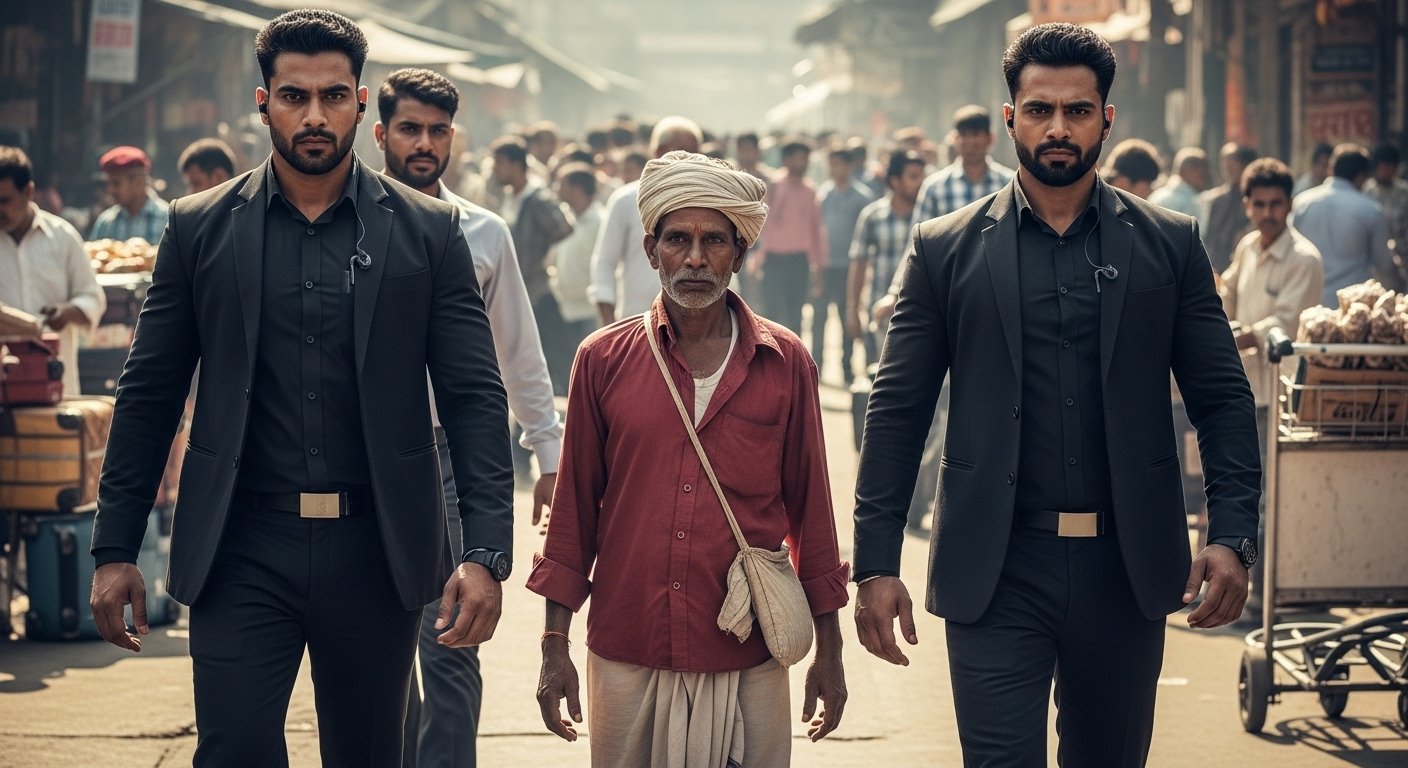 वायरल खबर: दो बॉडीगार्ड्स के साथ चलता है कुली, कमाई बस ₹200; आखिर क्यों?