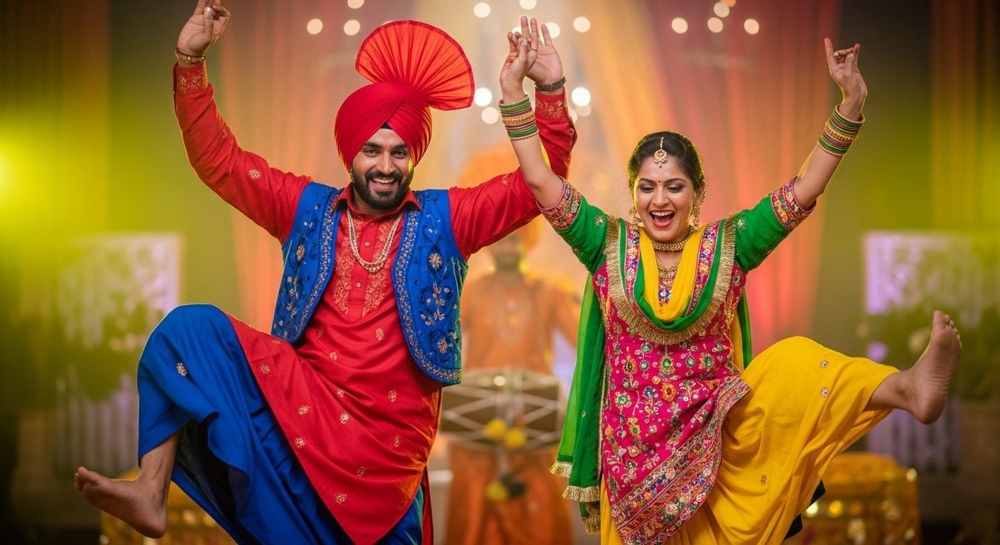 कपल का भांगड़ा देख हिल गया इंटरनेट! पंजाबी बीट्स पर ऐसे ठुमके लगाए कि वीडियो हुआ वायरल