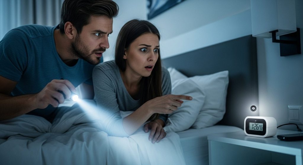 Couple on vacation with kids finds 'spy camera' in hotel bedroom, then what happened...