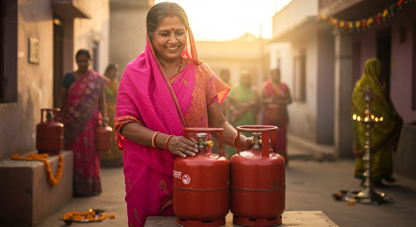 यूपी में माताओं-बहनों की दिवाली हुई और भी रोशन: आज मिलेंगे दो मुफ्त LPG सिलेंडर, ऐसे उठाएं योजना का लाभ!