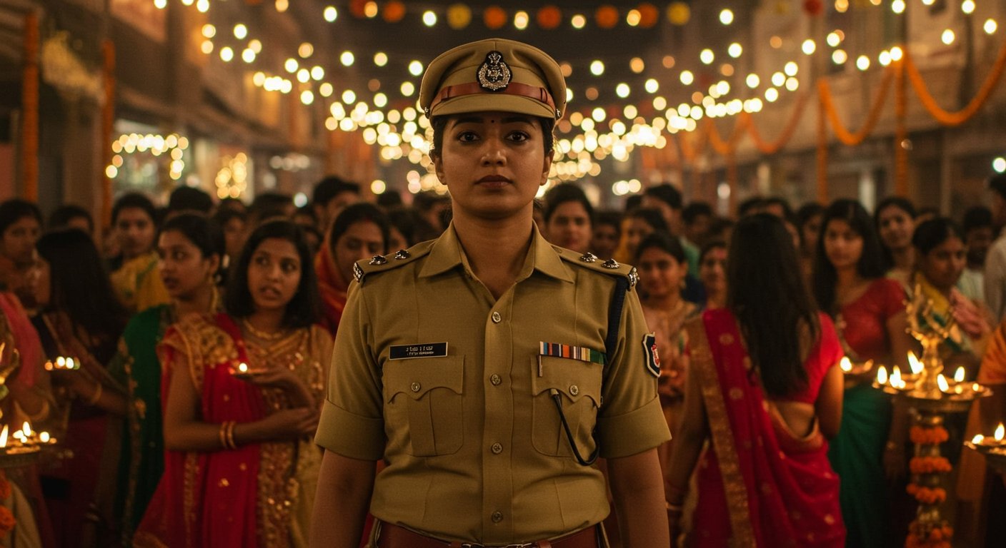 त्योहारों पर बेटियां रहेंगी सुरक्षित: फर्ज और परिवार का धर्म निभाती महिला पुलिसकर्मी मुस्तैदी से तैनात