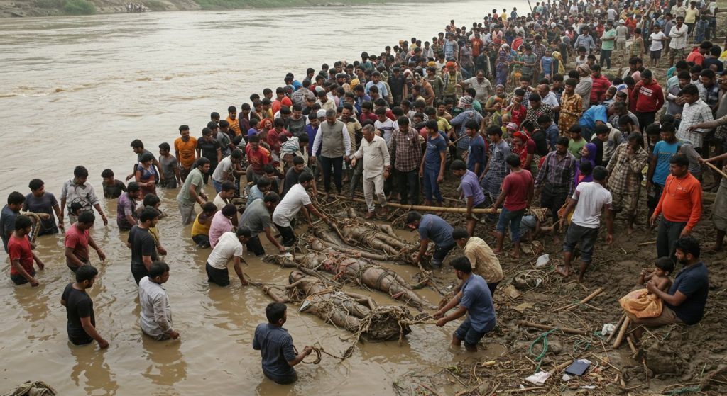 Horrific Incident in UP: 12 Bodies Trapped in River, 500 People Carried Out the Toughest Rescue Operation Yet; DM Says "This Was the Most Difficult Task of My Life"