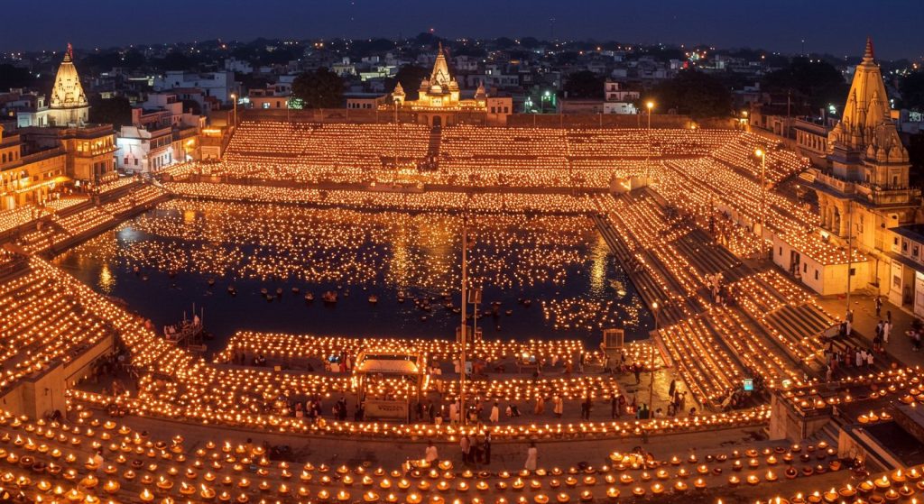 Spectacular Sight of 29 Lakh Diyas in Ayodhya: Deepotsav 2025 Creates History, Photos Go Viral