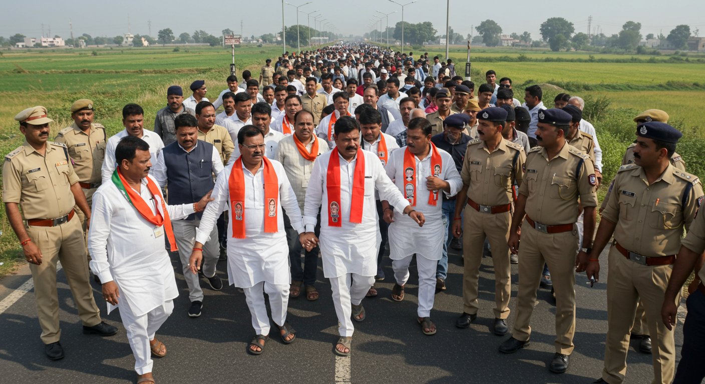 बरेली जा रहे सपा प्रतिनिधिमंडल को रोका, अखिलेश यादव बोले- ‘लोकतंत्र की हत्या हुई’