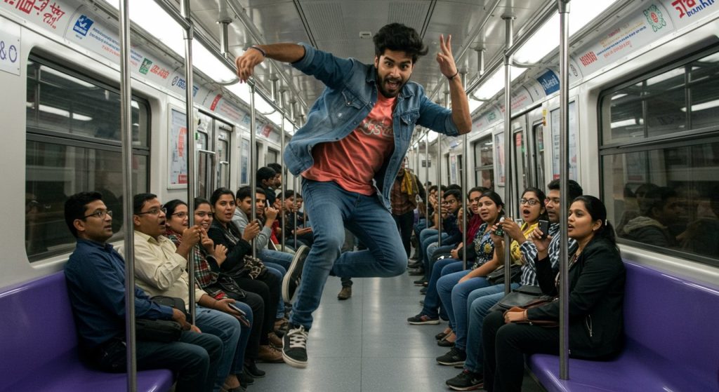 Young Man's Electrifying Dance to 'I Love You' Song in Delhi Metro, Video Leaves Onlookers Stunned!