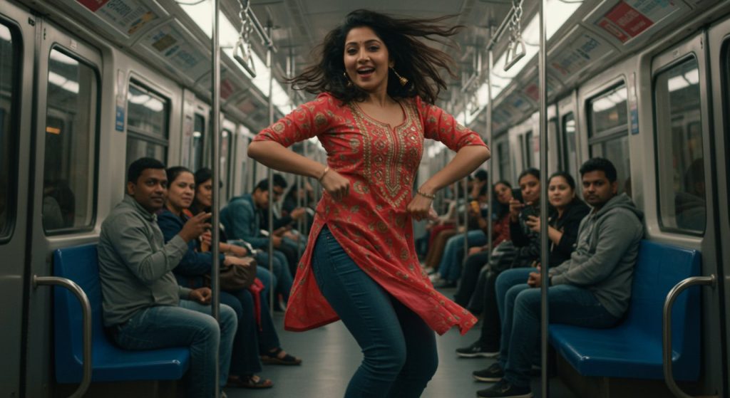 Woman's 'Sizzling' Dance in Delhi Metro: Entire Coach Rocked by Her Moves, Viral Video Creates Sensation!