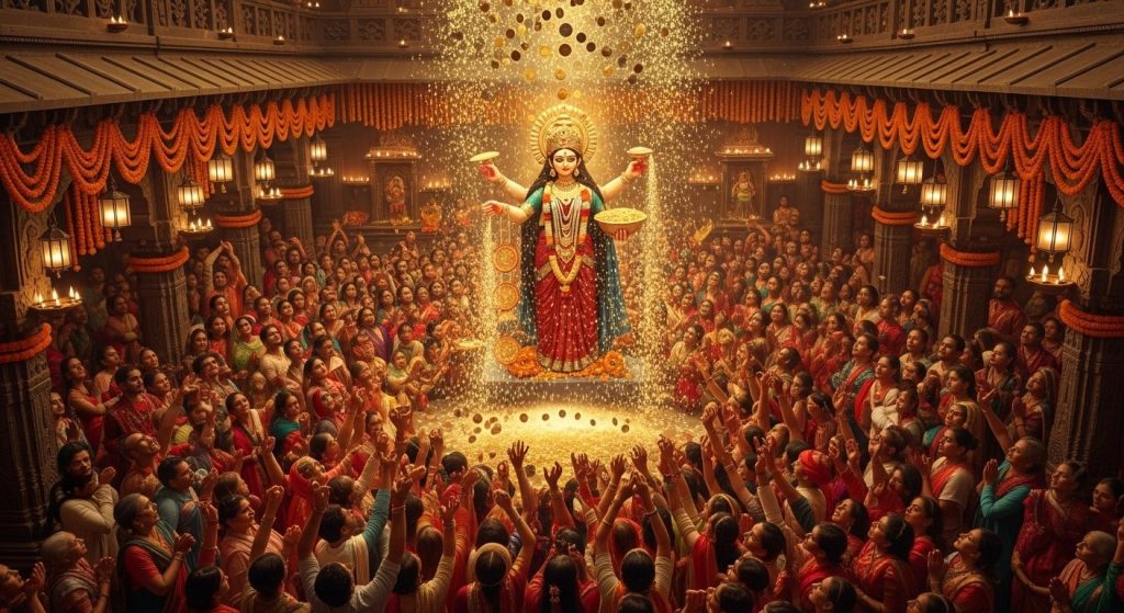 Dhanteras 2025: Maa Annapurna showered 'treasure' on devotees in Kashi; See the incredible enthusiasm and flood of devotion in pictures.
