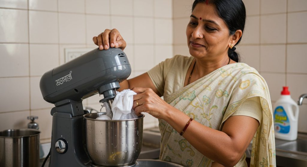 Mind-blowing Desi Jugaad! Woman Washed Clothes In Mixer, Video Leaves People Stunned.