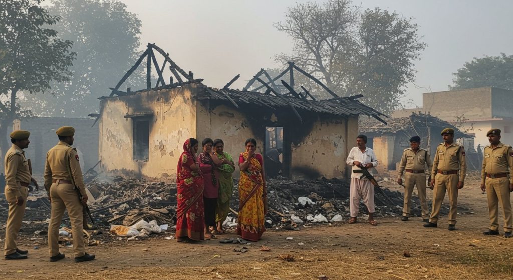 Bahraich, UP: Village rocked by 6 deaths as farmer kills 2 teenagers, sets self and family on fire; PAC deployed