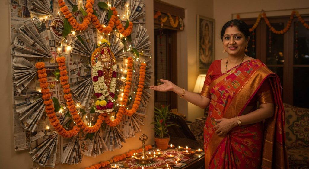 Auntie's incredible Desi Jugaad for Diwali; the decoration left everyone stunned!