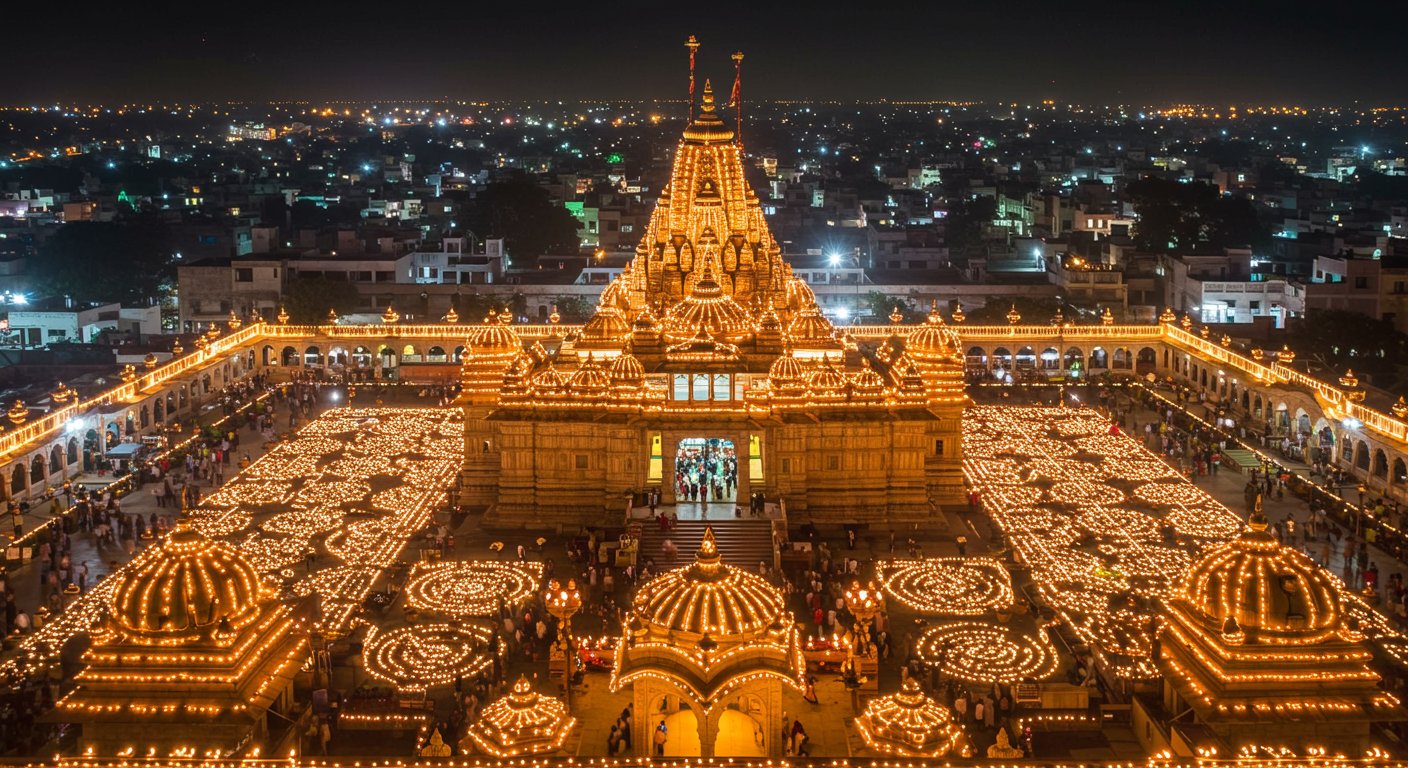 शाहजहांपुर में दिवाली 2025: दीपों से जगमगाया हनुमत धाम, पूरे शहर में बिखेरी अनोखी छटा