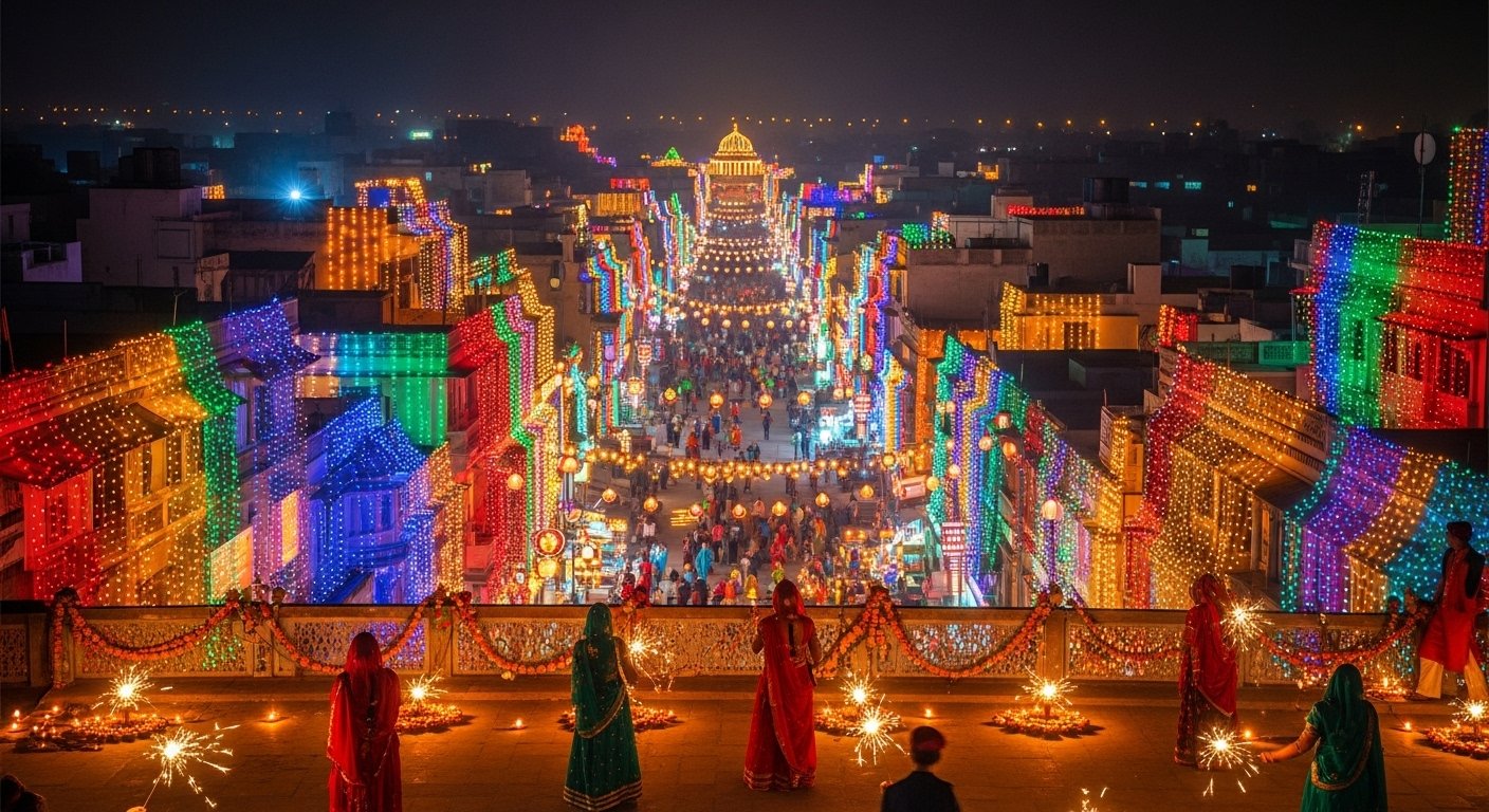 दिवाली 2025: बरेली में बिखरी खुशियों की अनोखी छटा, रोशनी से जगमगाया हर कोना