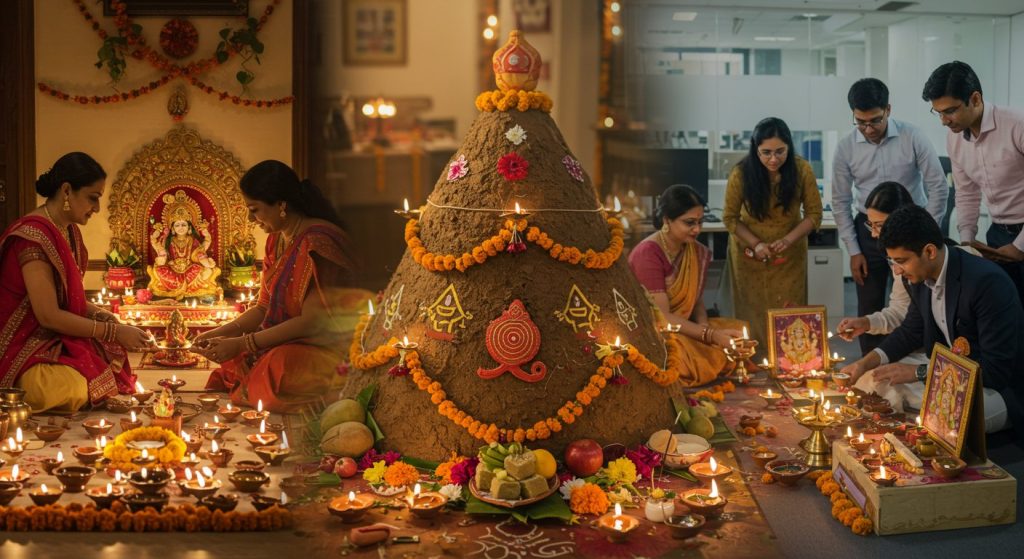 Diwali 2025: Auspicious Muhurat for Puja at Home and Office, Know When Govardhan Puja Will Be Held