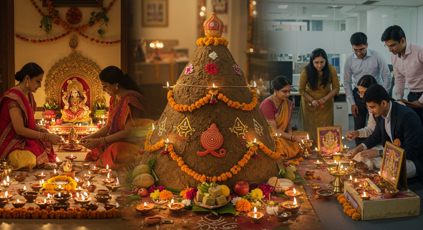 दीपावली 2025: घर और कार्यालय में पूजा का शुभ मुहूर्त, जानें कब होगी गोवर्धन पूजा