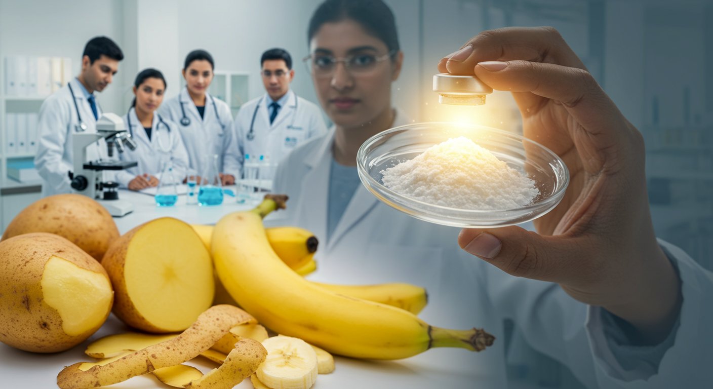 आलू-केले के छिलकों से बनी संजीवनी: डॉक्टरों ने तैयार किया खास स्टार्च, शुगर और आंतों के मरीजों को बड़ा फायदा