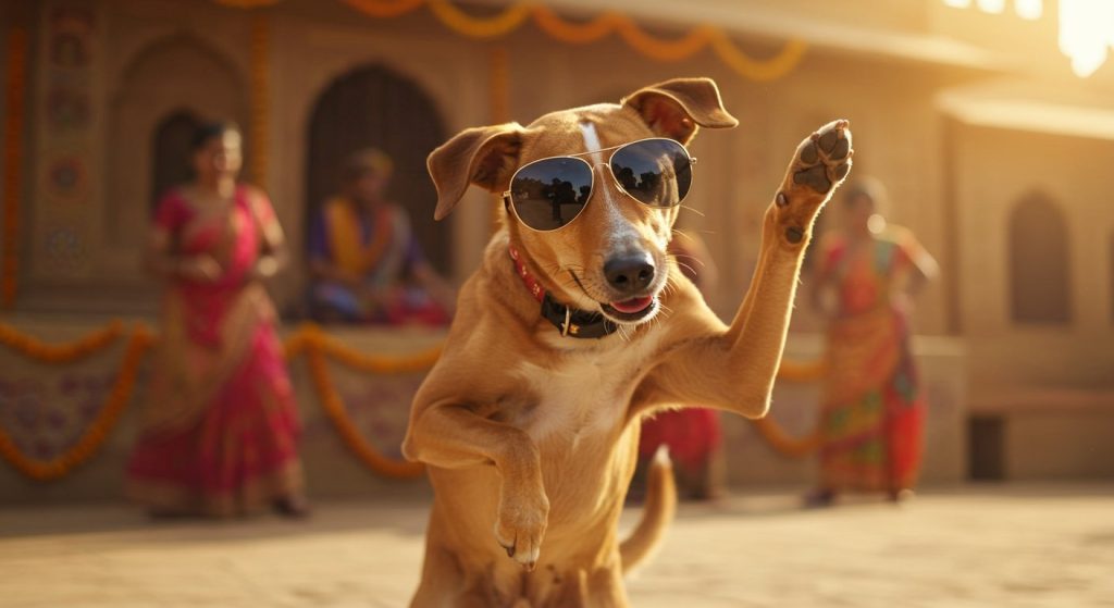 Dog in Black Sunglasses Dances Haryanvi Style with Desi Swag, Video Takes Internet by Storm!