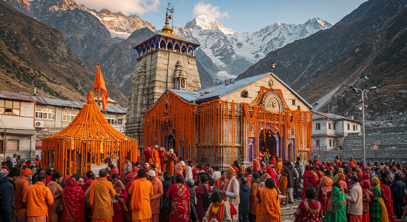 गंगोत्री धाम के कपाट आज बंद होंगे, फूलों से सजा:मां गंगा आएंगी मुखवा, 7 लाख से ज्यादा लोगों ने किए दर्शन