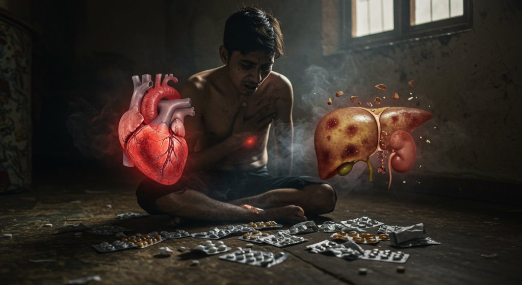 Uttar Pradesh: Growing Menace of Drug Abuse Through Medicines; Heart, Liver, and Kidneys Failing, Oxygen Balance in Body Deteriorating