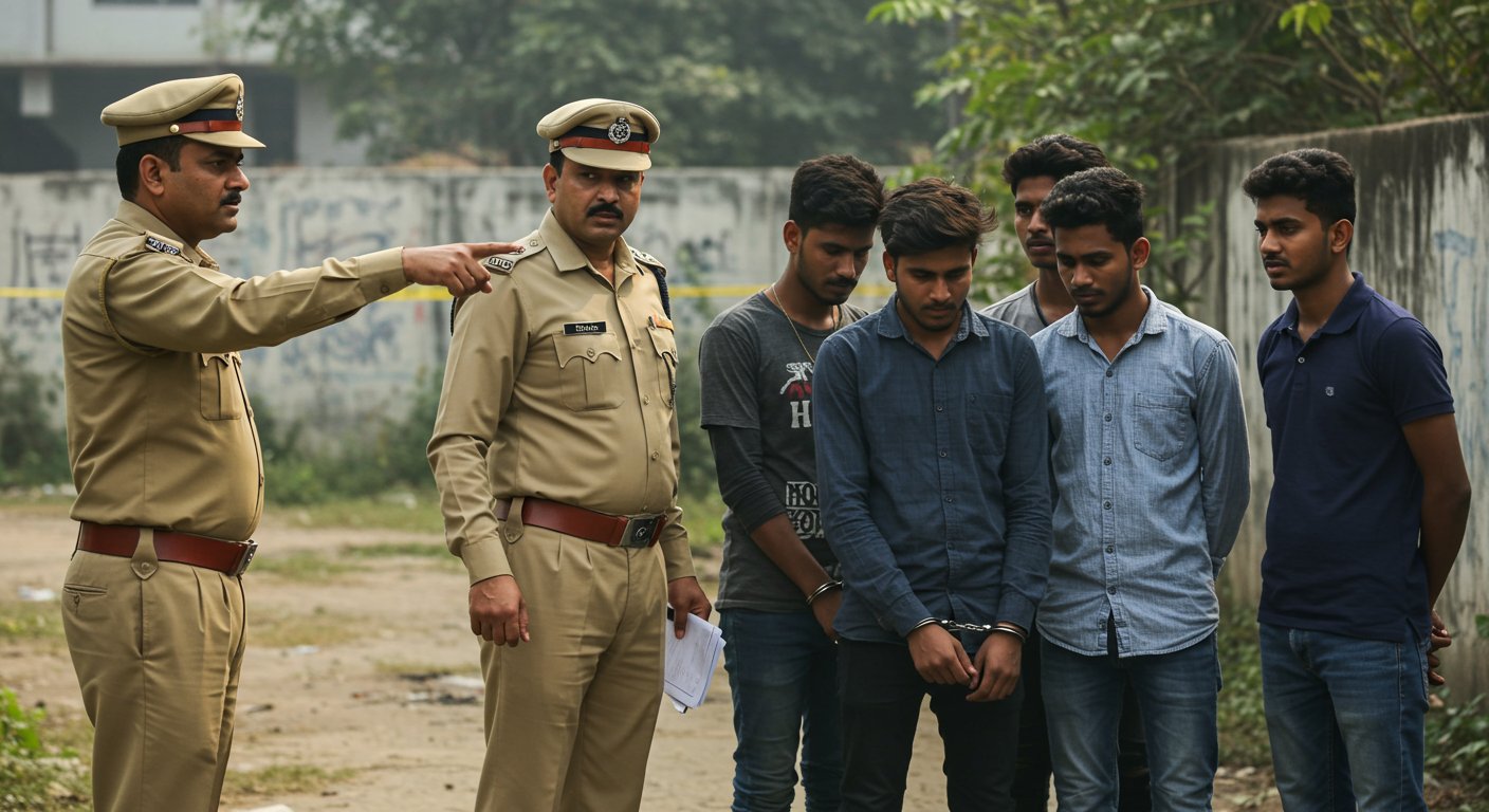 दुर्गापुर गैंगरेप- पीड़ित छात्रा का दोस्त भी गिरफ्तार:मुख्य आरोपी समेत पांचों आरोपी अरेस्ट; पुलिस ने सभी से सीन रीक्रिएट करवाया