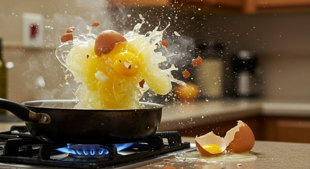 Caution! Don't make this mistake while cooking eggs, or it could burst like a bomb, causing a horrific explosion!