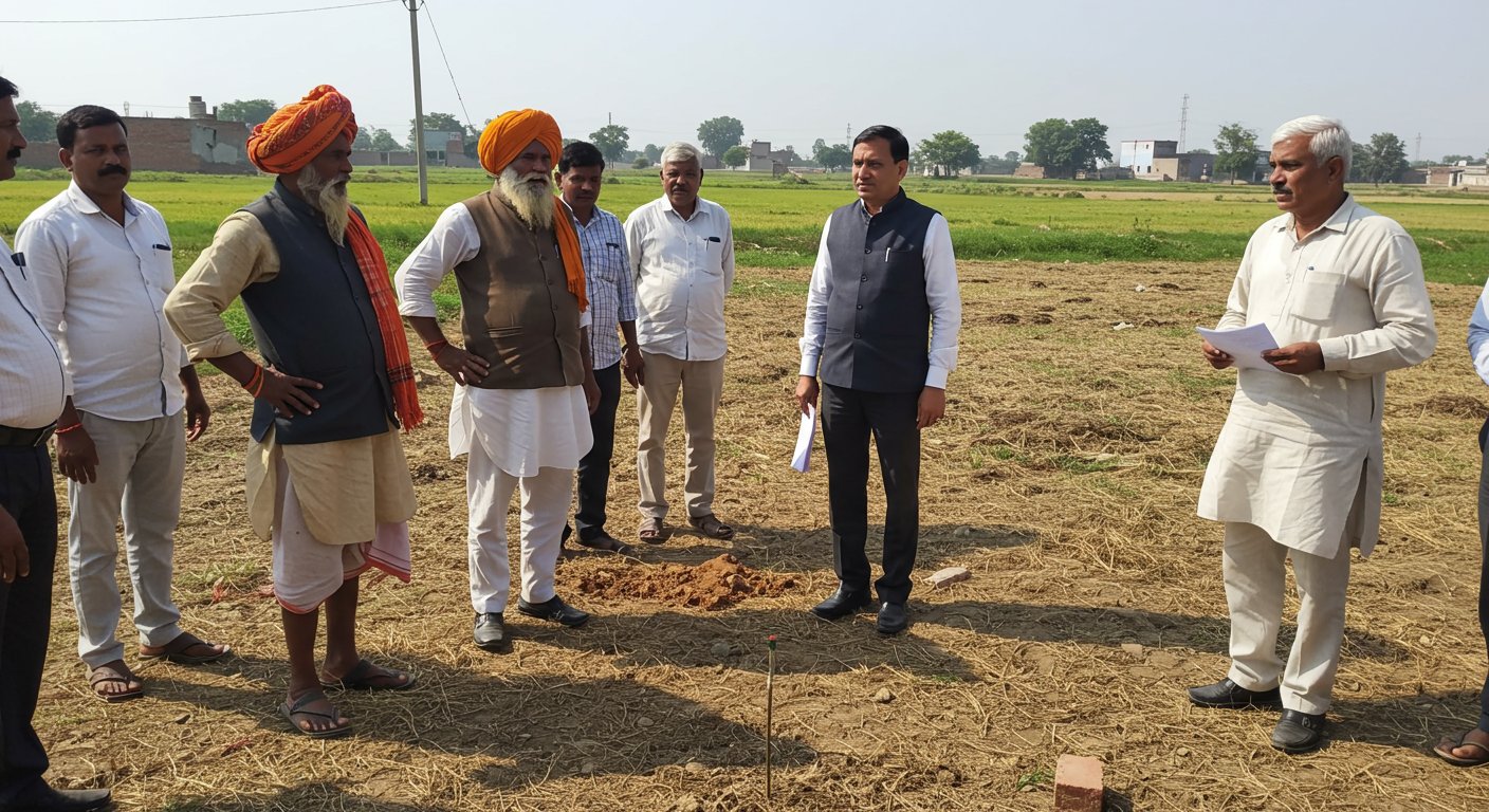 व्यापारी की ज़मीन पर कब्ज़े का बड़ा मामला: ‘खाली प्लॉट हमारा है’ कहकर धमकाया, किसान नेता और प्रधानपति पर केस दर्ज
