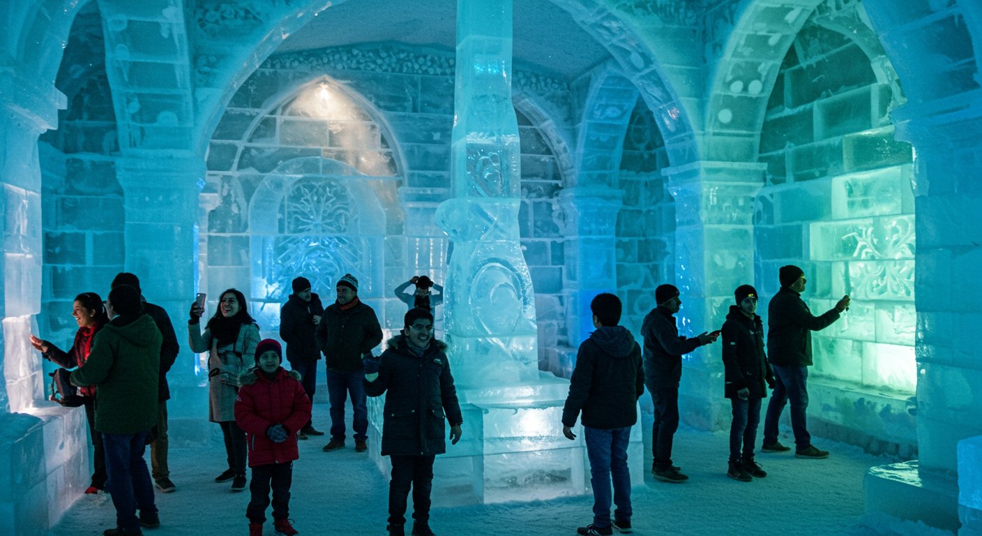 हैदराबाद में अब पहाड़ों वाली ठंडक का मज़ा! शहर में खुला अनोखा ‘बर्फीला महल’