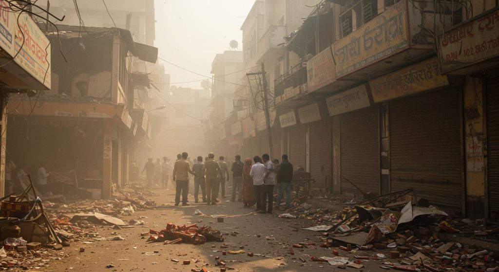 Horrific Accident in Uttar Pradesh: Massive Explosion in Firecracker Warehouse, Young Man Blown to Pieces, Three Injured, Shops Destroyed