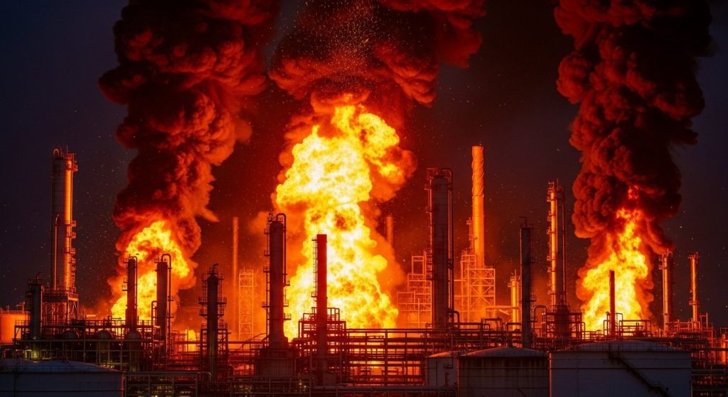 UP: 40 Explosions at Farrukhabad's Bio-Refinery, Sounds Echoed Up to 7 Km; High Flames Caused Panic