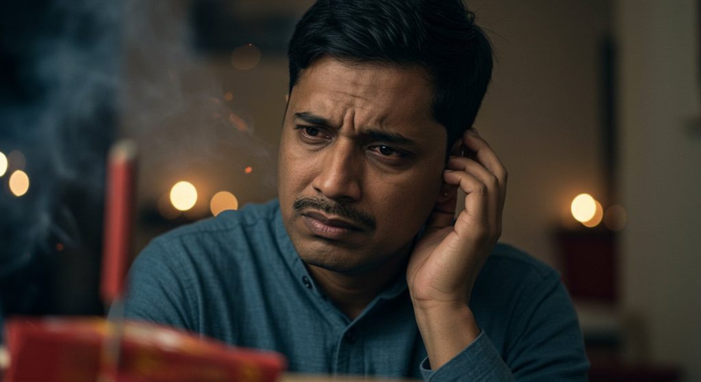 Bad impact of Diwali fireworks: Ear pain, ringing, and swelling increased the number of patients; these symptoms can be dangerous.