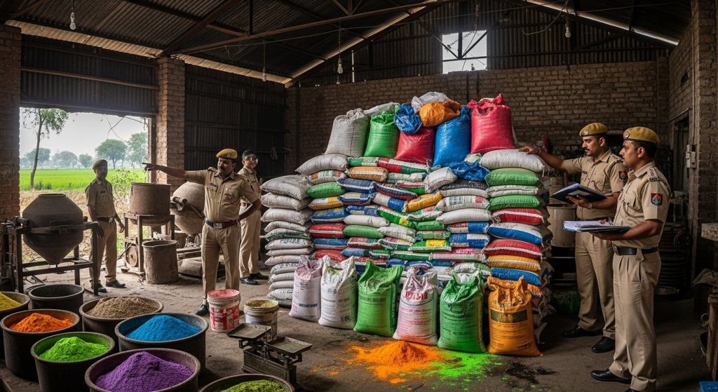 Budaun: Major Disclosure – Fake Fertilizer Factory Busted, Direct Attack on Farmers' Hard Work!