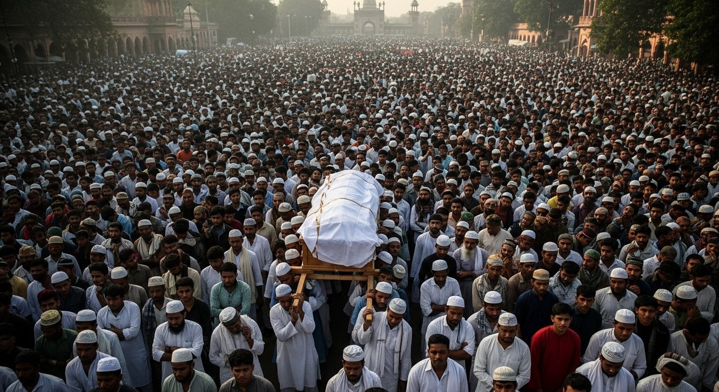 एएमयू छात्रा की मौत पर सवाल: परिवार ने बिना पोस्टमार्टम ले गए शव, जनाजे में उमड़ी हजारों की भीड़