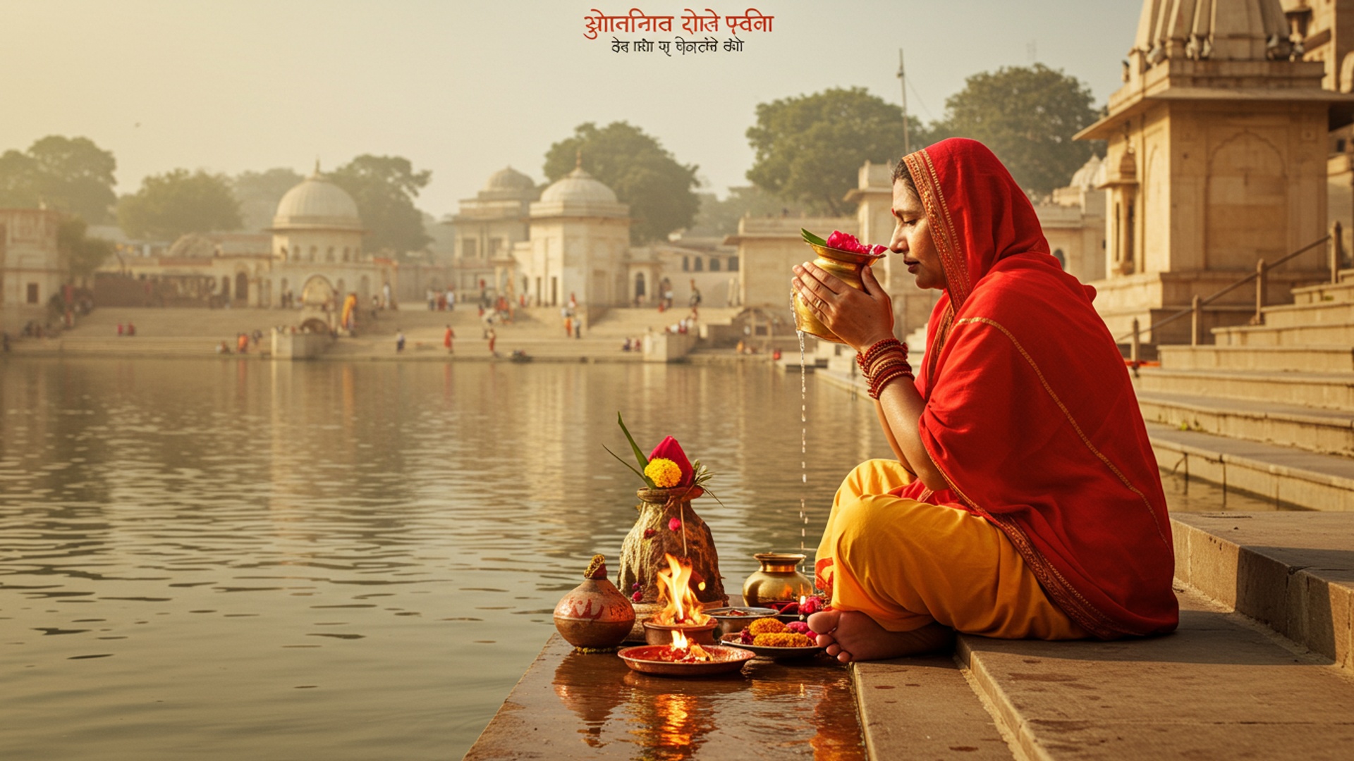 तर्पण क्या है पितरों को जल अर्पित करने की विधि और महत्व illustration