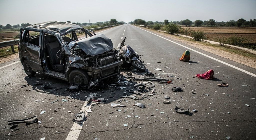UP: Female Irrigation Department Employee Had No Chance To Survive, Dies On Spot In Horrific Road Accident
