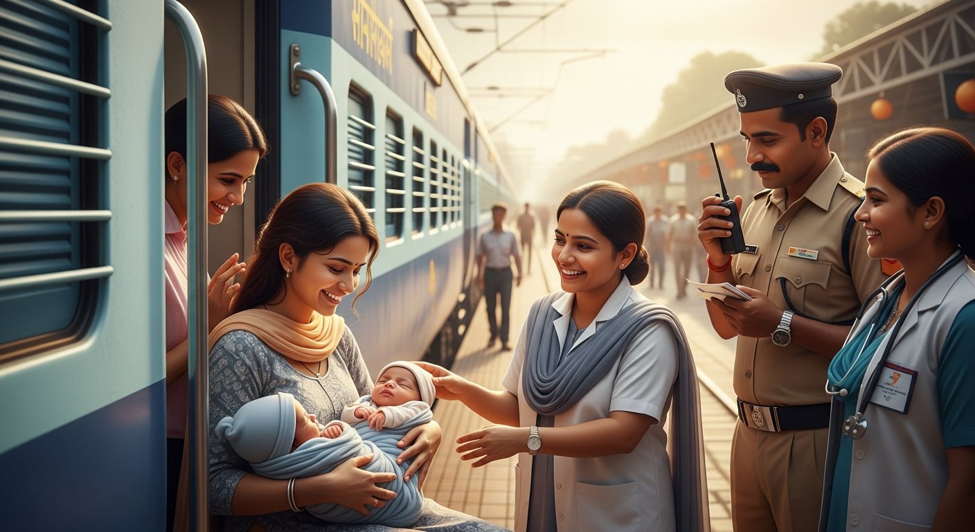 अवध-आसाम एक्सप्रेस में माँ ने दिया जुड़वा बच्चों को जन्म, चारबाग स्टेशन पर गूँजी किलकारियाँ!