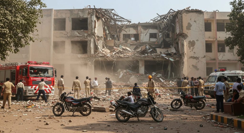 Massive Blast in Farrukhabad Library, 2 Killed: Roof Blown Off, Bikes Landed 50 Meters Away; 5 Students Seriously Injured