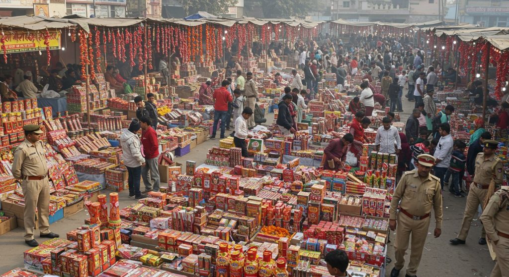 Preparations to set up firecracker markets in UP: Locations finalized for 394 shops, Police issue strict guidelines for fireworks