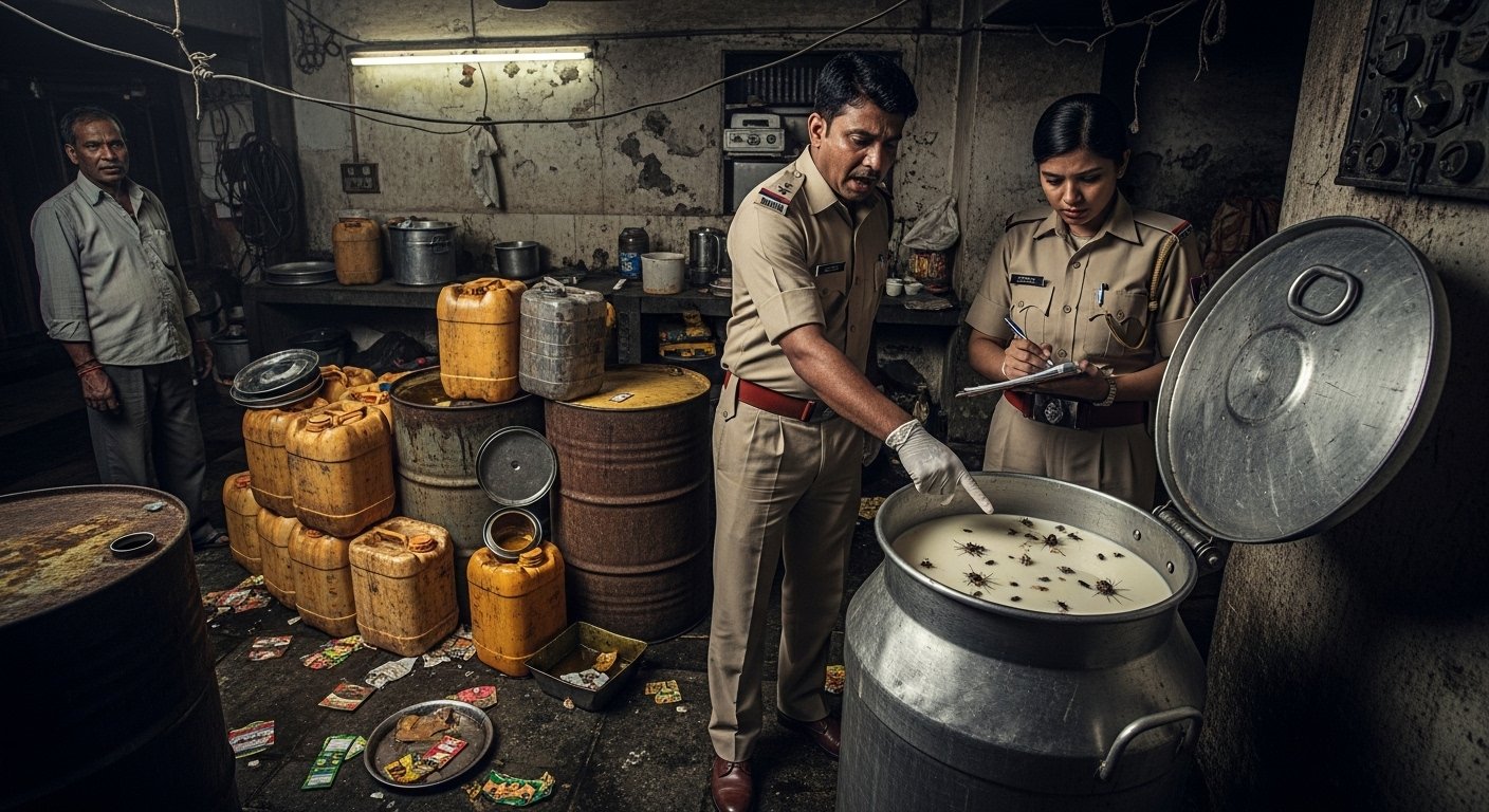 यूपी में मिलावट का घिनौना खेल उजागर: दूध में मक्खी-मच्छर, तेल में भी गड़बड़; 6 प्रतिष्ठानों पर एफएसडीए के छापे से हड़कंप