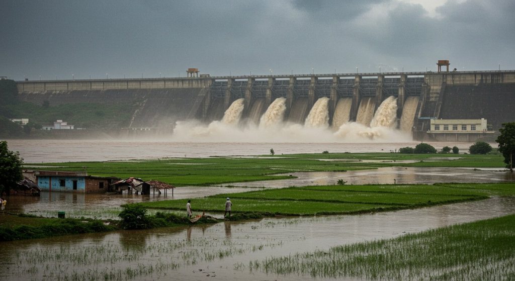 Fresh Flood Threat in Punjab, Rain in Jalandhar: 80,000 Cusecs Water Released from Bhakra-Thein Dam; Heavy Rain Alert in 13 Districts Today