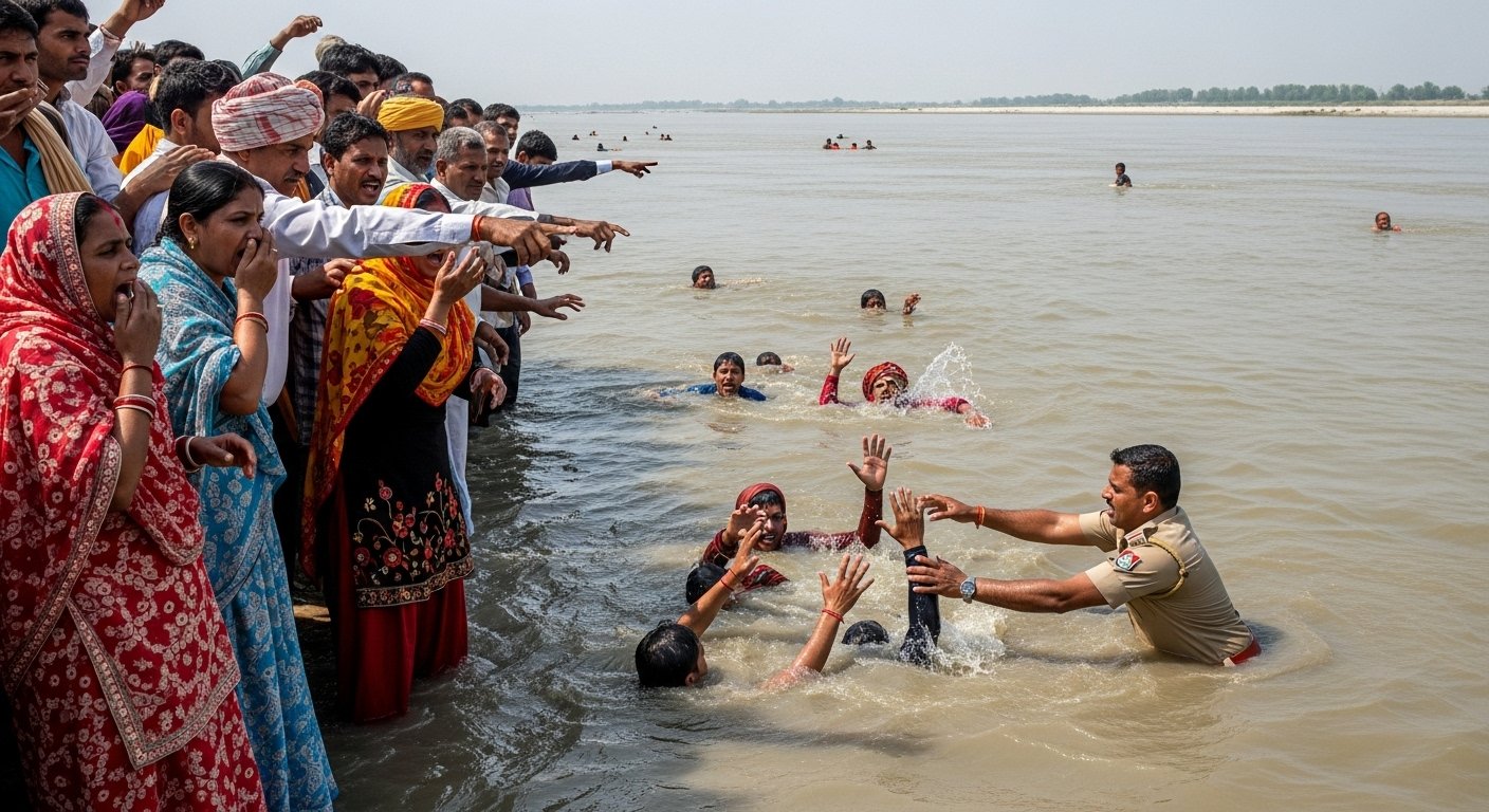 यूपी: ‘पैर फिसला… हाथ के साथ छूट गया साथ’, नदी में डूबे 13 लोग, प्रत्यक्षदर्शियों ने बताई पूरी कहानी, SSI भी जान बचाने कूदे