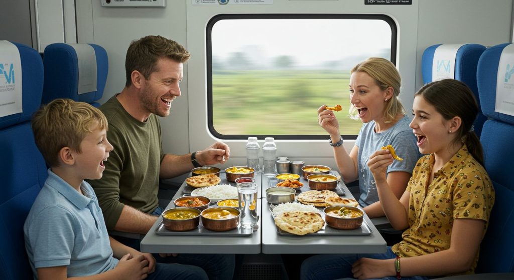 Foreign Family Tastes Indian Food on Vande Bharat, Left Overjoyed! Video Goes Viral